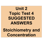 2023-2027 VCE Chemistry Unit 2 Topic Tests